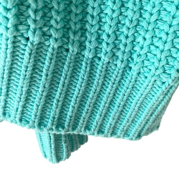 Free People Swim Too Deep Oversized Sweater size XS Pool Water Blue - Picture 4 of 8